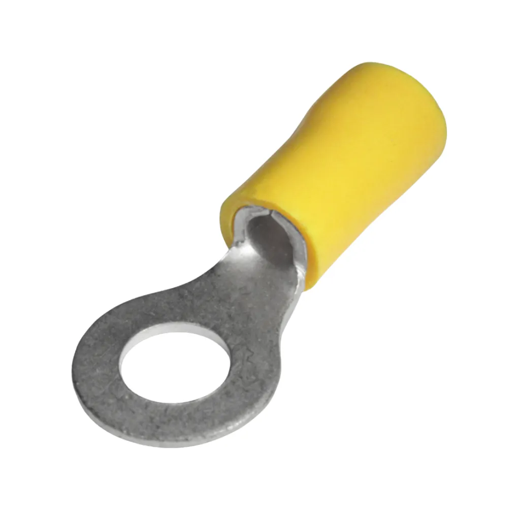 TERMINAL OJAL AMARILLO 10-12 AWG Ø6.5 MM. (1/4) TEOY0060 xUND.