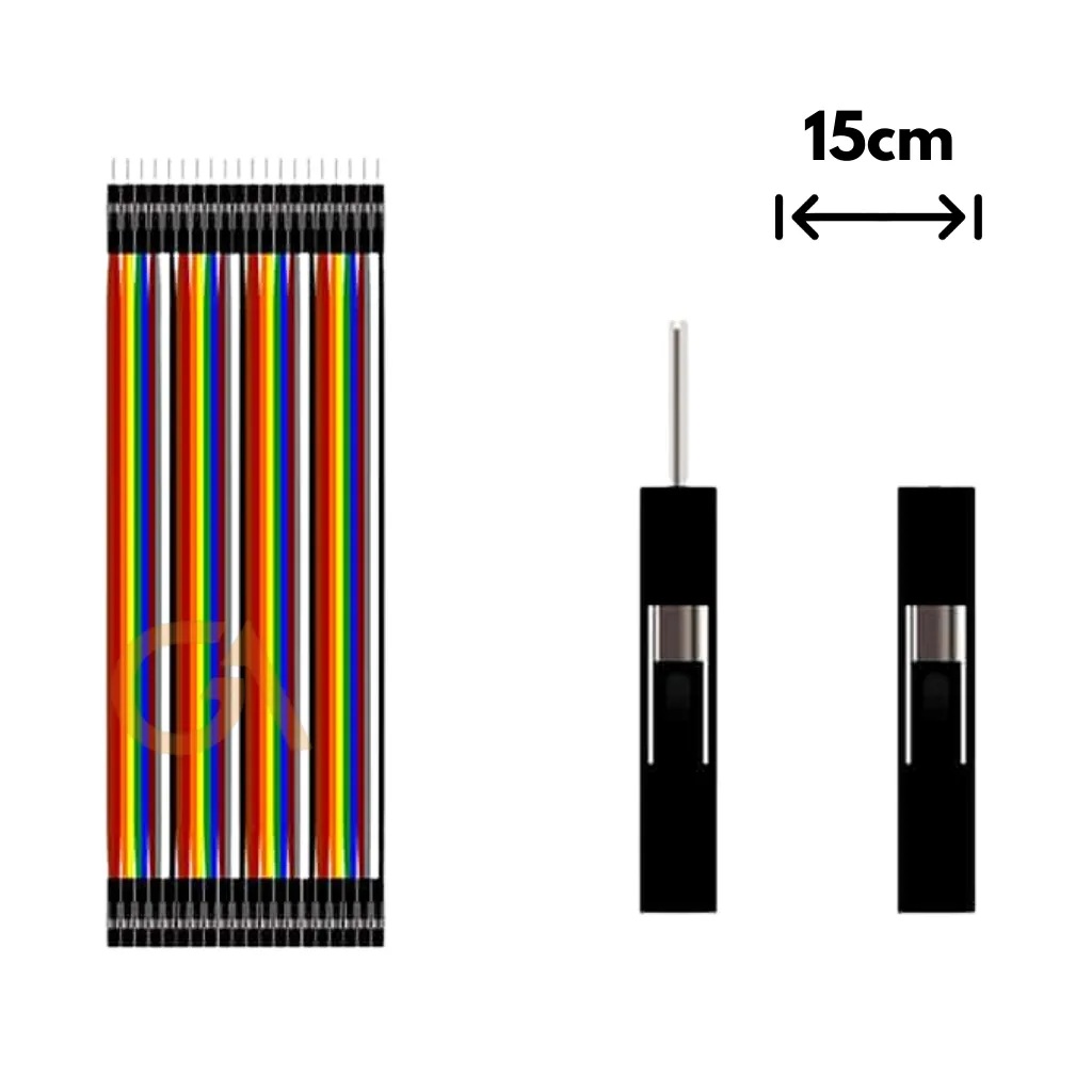 CABLE JUMPER DUPONT 1X40 15CM HEMBRA - MACHO (RY10048)