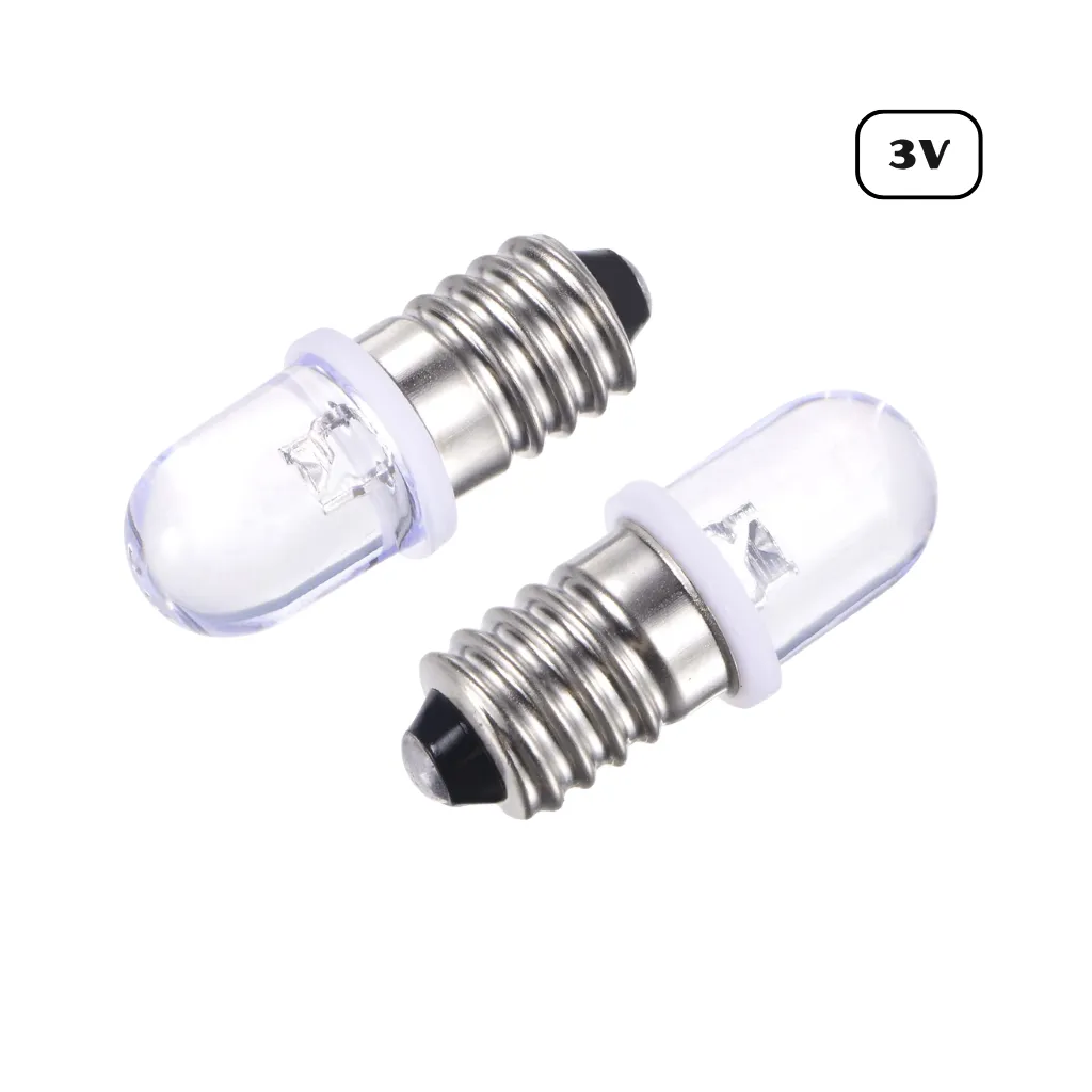 LED BASE ROSCA E10 3V BLANCO