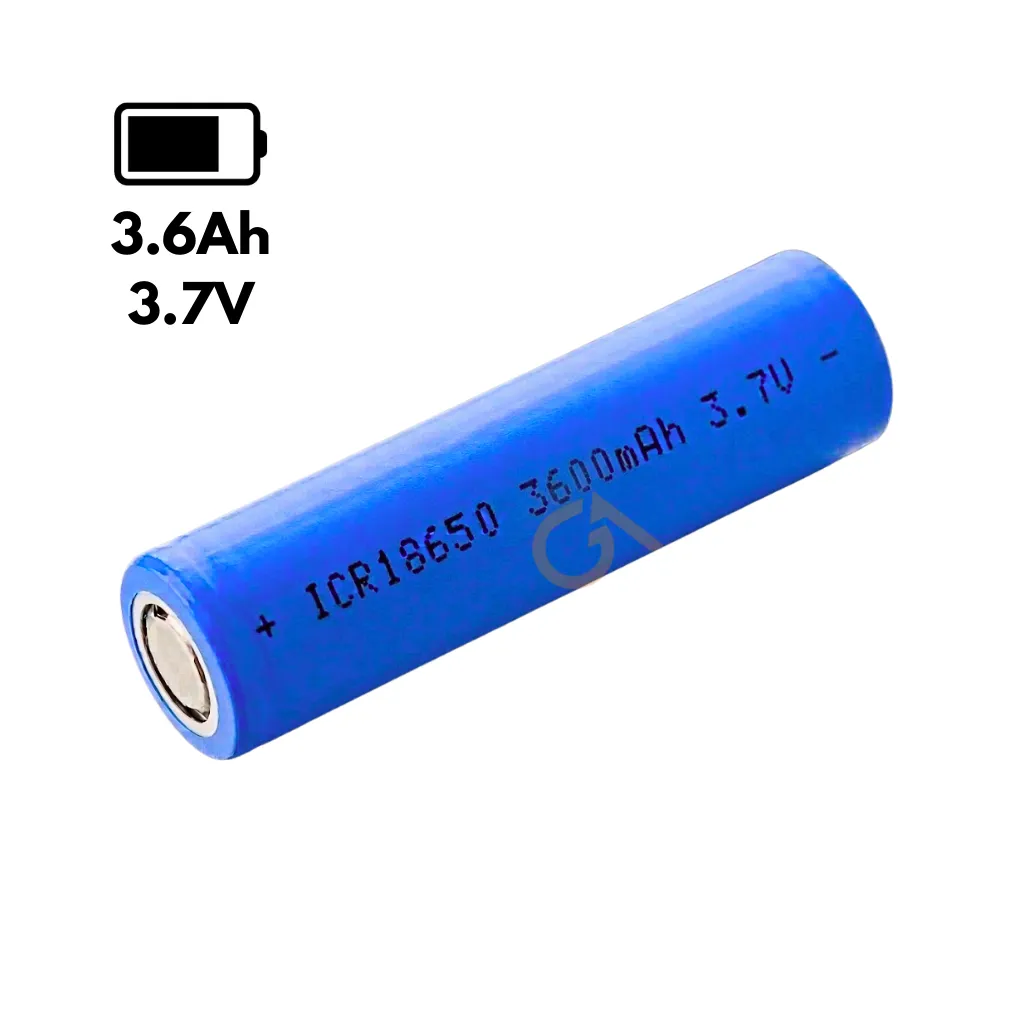 PILA RECARGABLE 3.7V-3600MAH ICR18650 AZUL