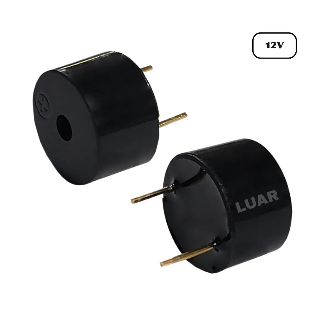 BUZZER 12 VDC (PIN DORADO)