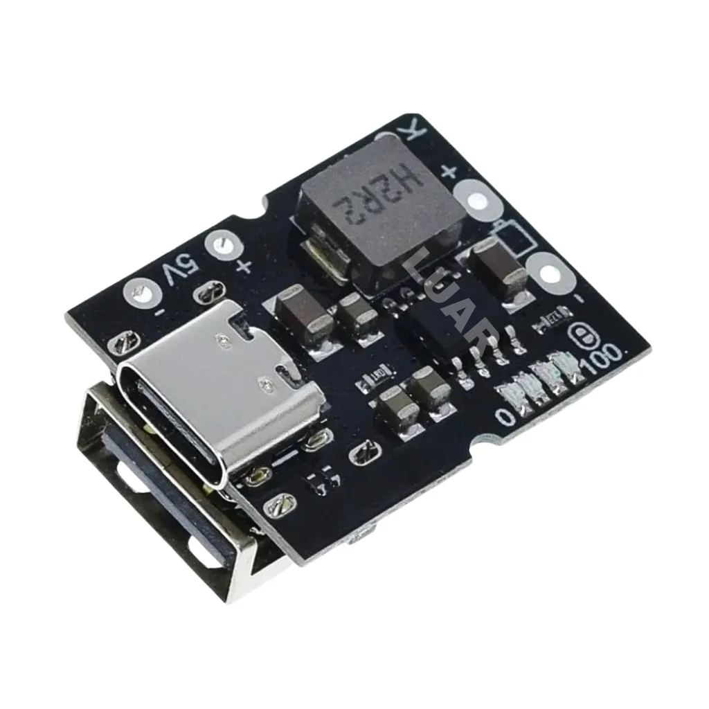 MODULO DE CARGA Y DESCARGA DUAL USB Y TIPO C