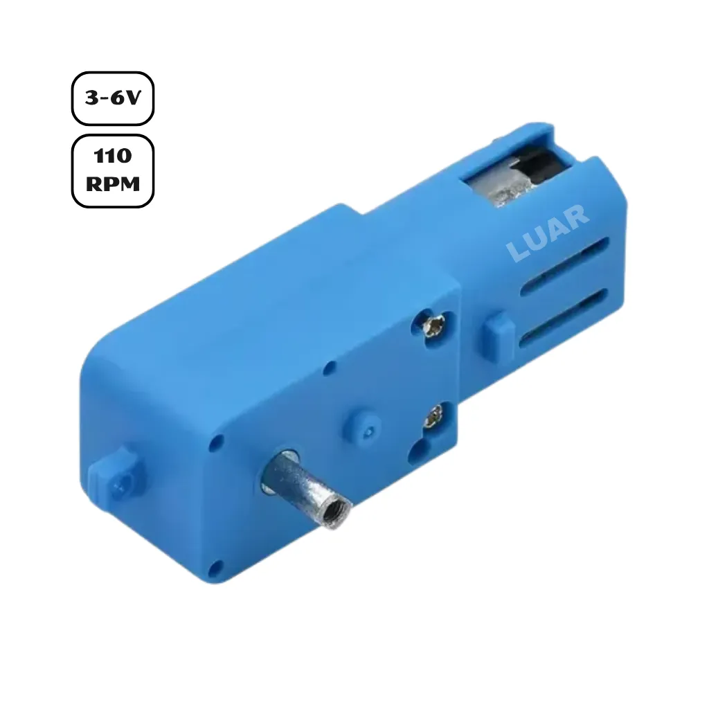 [LU-26031222] GEARMOTOR AZUL, DOBLE SHAFT, DC3-6V