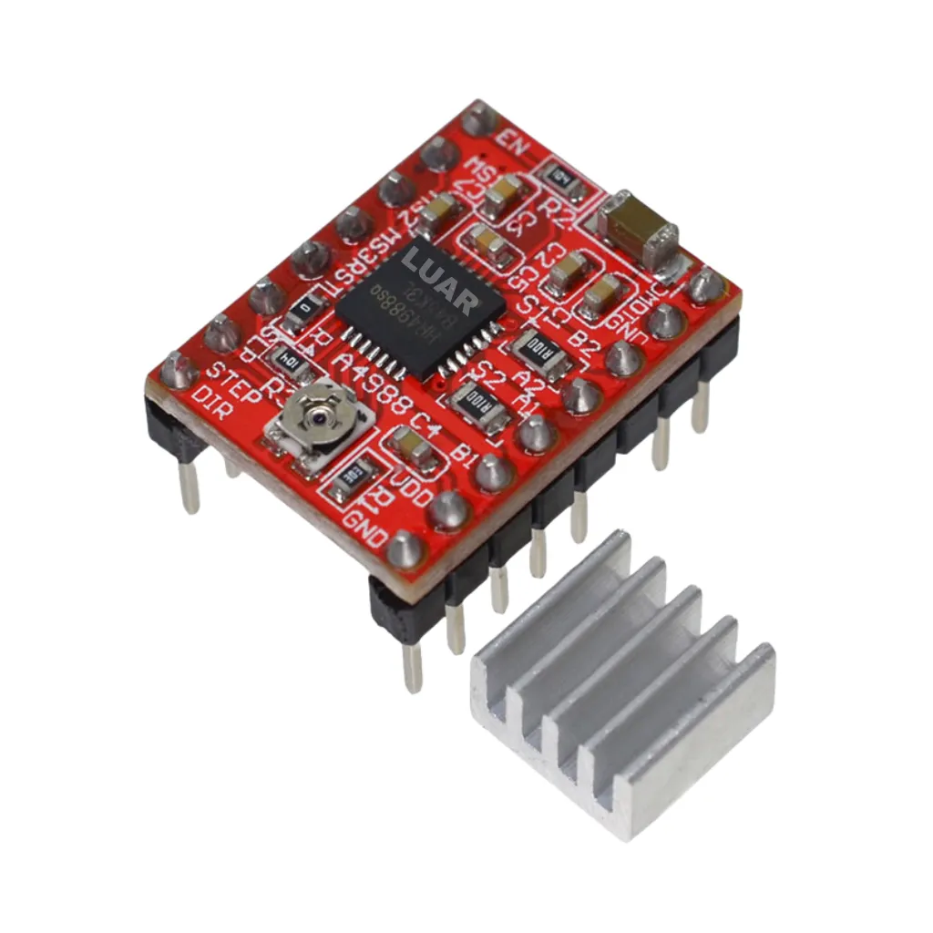MODULO DRIVER A4988 PARA MOTORES PASO A PASO CON DISCIPADOR