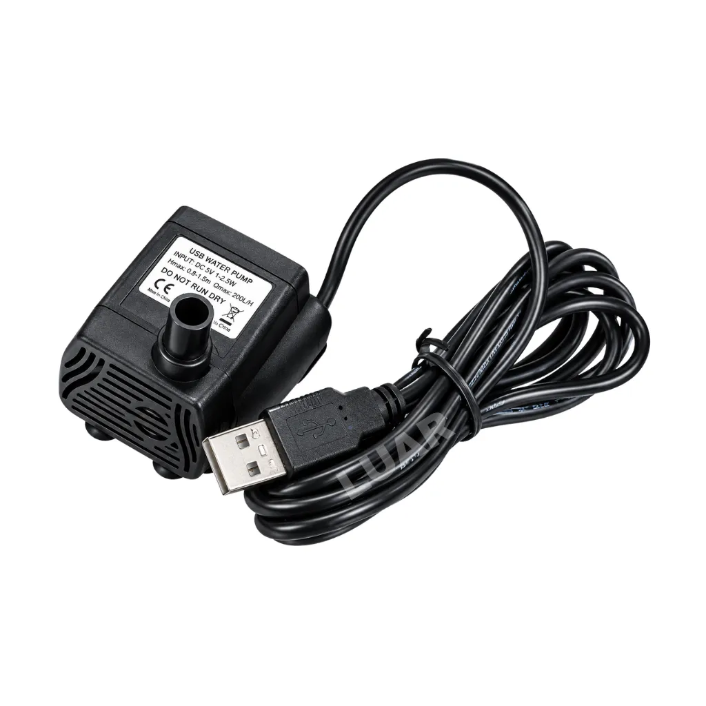 MINI BOMBA SUMERGIBLE SIN ESCOBILLAS 5-12V JT-1020 USB