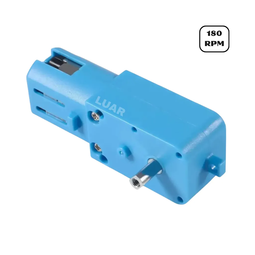 MOTOR DE ENGRANAJE DE CC METAL 180 RPM 3V-6V UN EJE