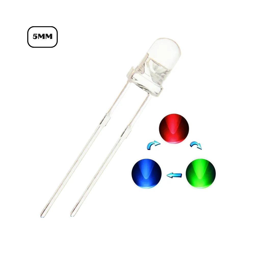 LED 5mm RGB FLASHING 2PIN