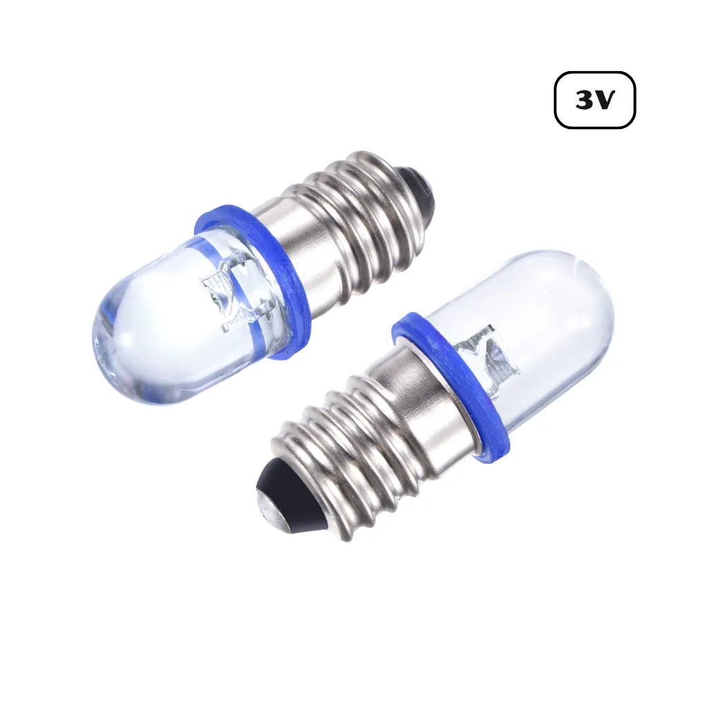 LED BASE ROSCA E10 3V AZUL