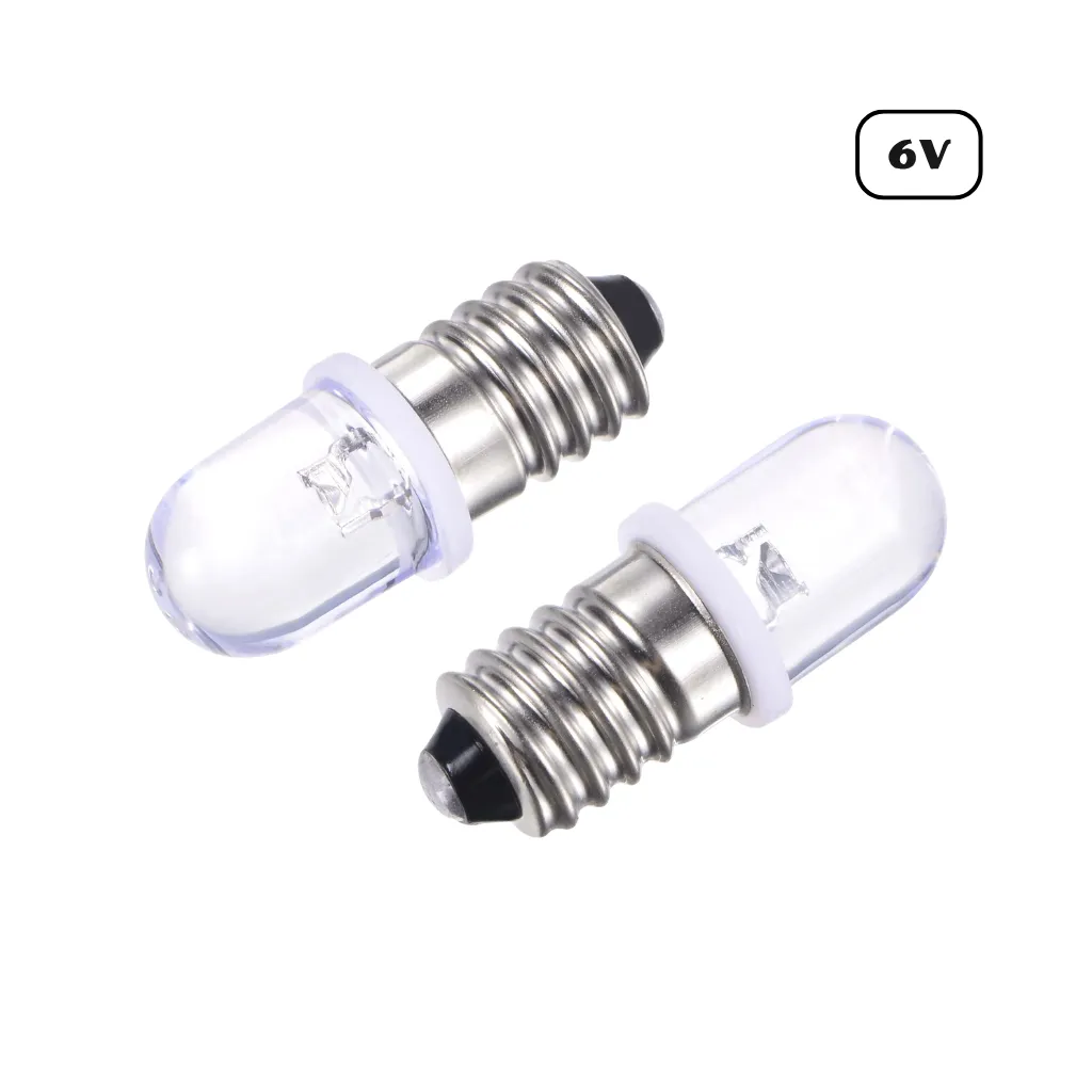 LED ROSCA E10 6V BLANCO