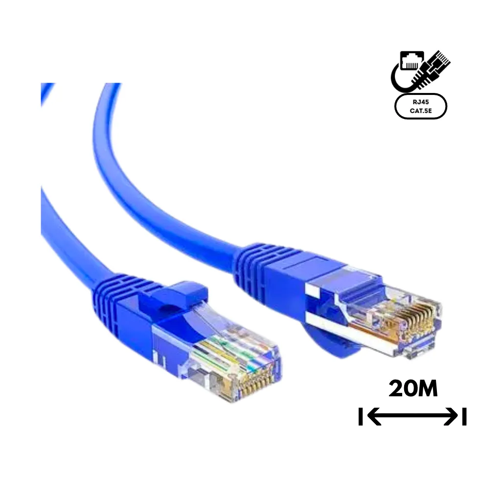 [CK-20M] CABLE UTP PATCH CORD CAT5 20MTS