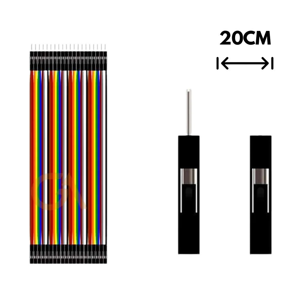 CABLE JUMPER DUPONT 1X40 20CM HEMBRA - MACHO