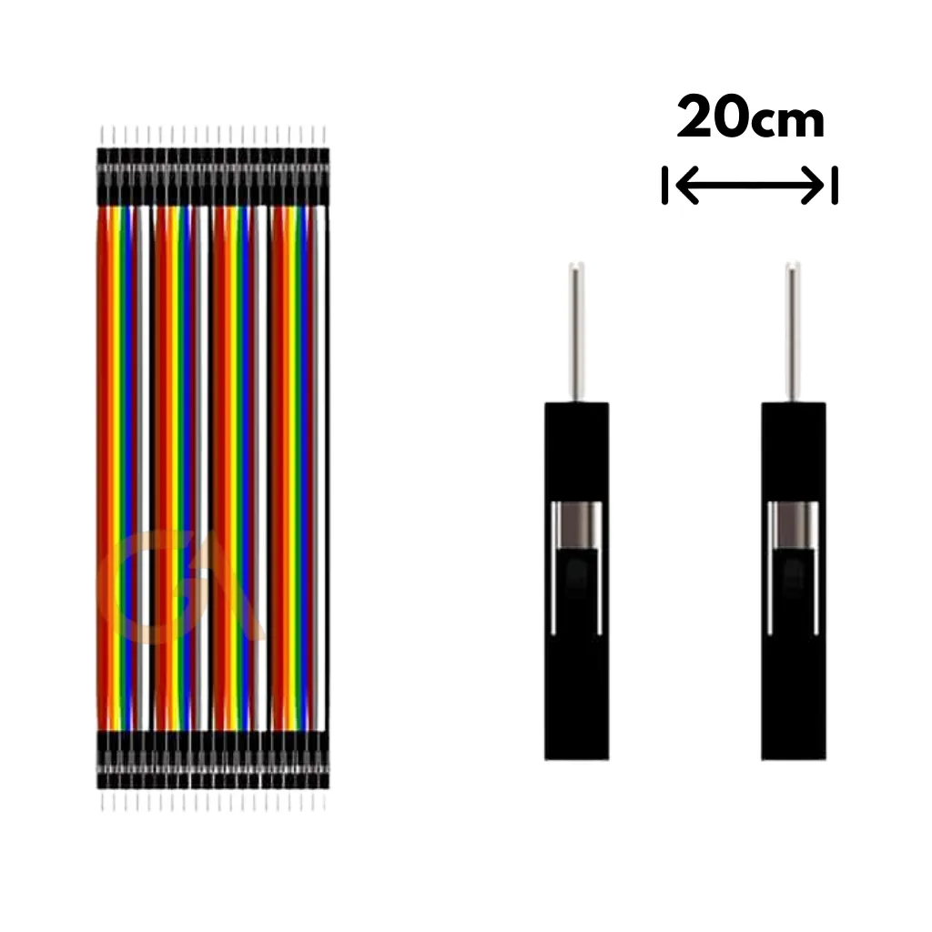 CABLE JUMPER DUPONT 1x40 20CM MACHO - MACHO
