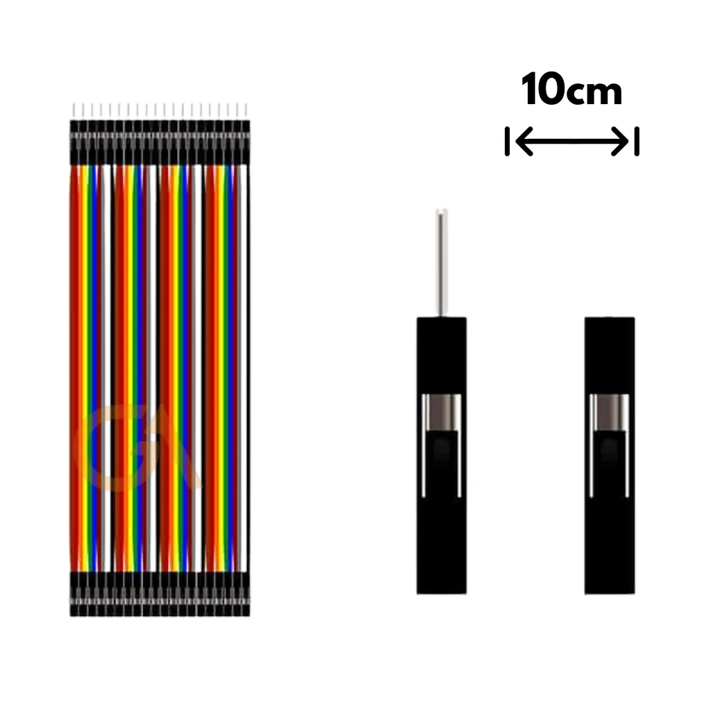CABLE JUMPER DUPONT 1X40 10CM HEMBRA - MACHO (RY10052)