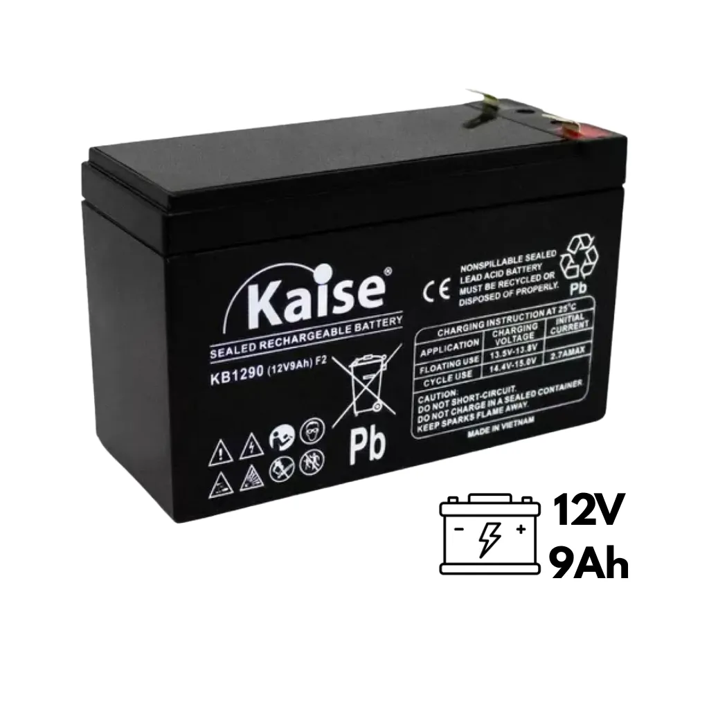 BATERIA VRLA AGM 12 9AH F2 KAISE