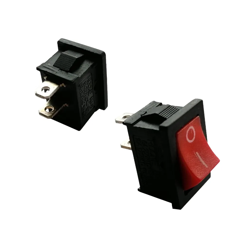 SWITCH ROCKER MINIATURA ON-OFF 2 PIN P/SOLD ROJO
