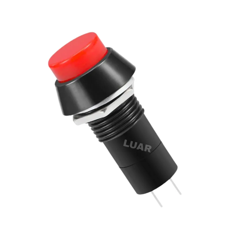PULSADOR REDONDO ON/OFF 3A-250V ROJO
