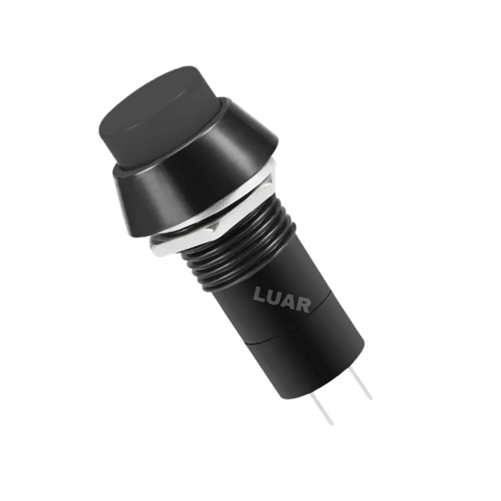 PULSADOR REDONDO ON/OFF 3A-250V NEGRO