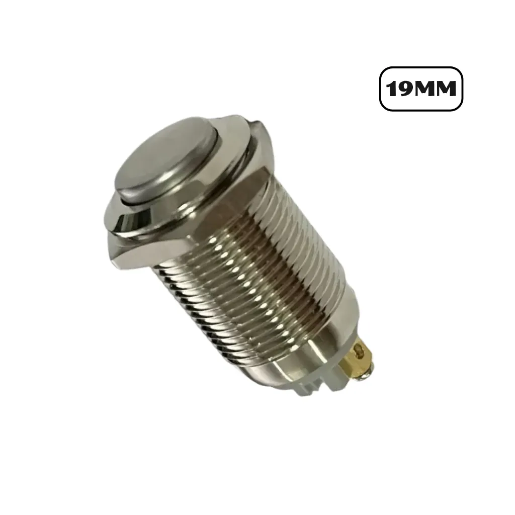 PULSADOR SWITCH DE METAL 19MM 2A /36VDC 0.5A/220V