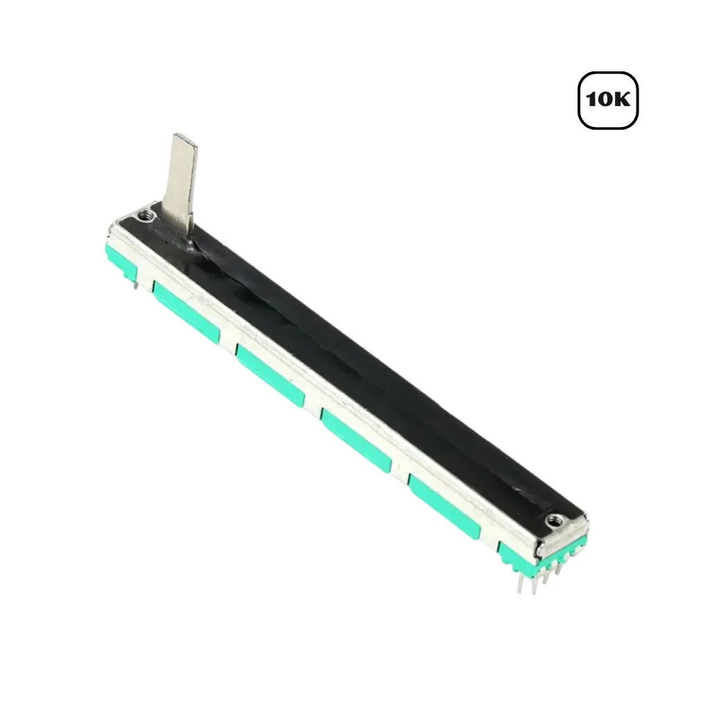 POTENCIOMETRO 10K DESLIZABLE 6 PIN 75X9mm HL= 15mm