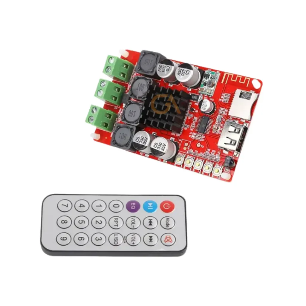 AMPLIFICADOIR 50W+50W(TPA3116) 12VDC BT CON C/R