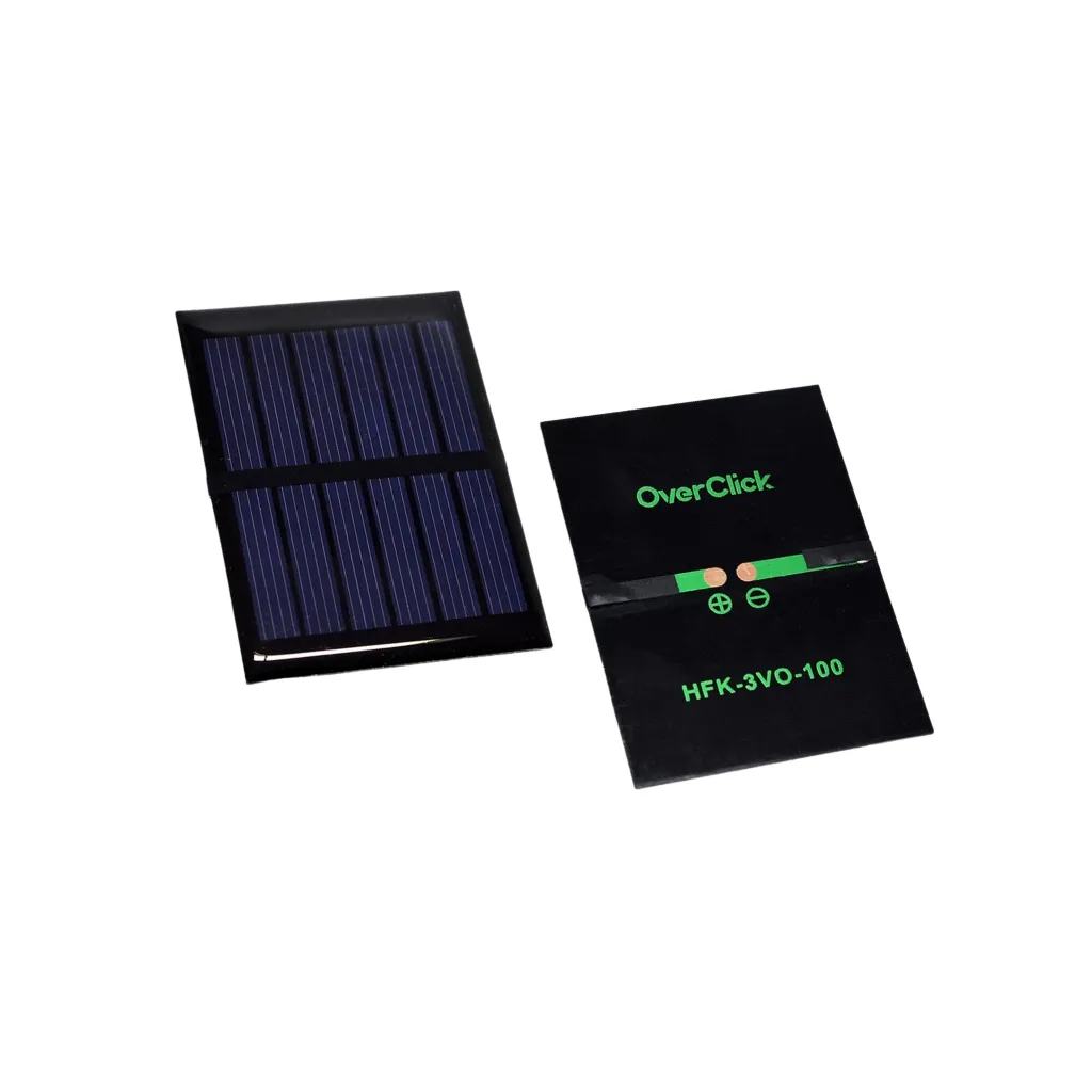 CELDA SOLAR 3V-100mA 65X48MM 3V 100MA POLICRISTALINO SIN CABLE xUND.