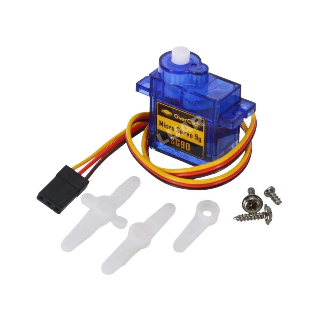 SERVO MOTOR MICRO 9GR SG90 1.6KG 5V CON ACCESORIOS SG90A ALE-1003